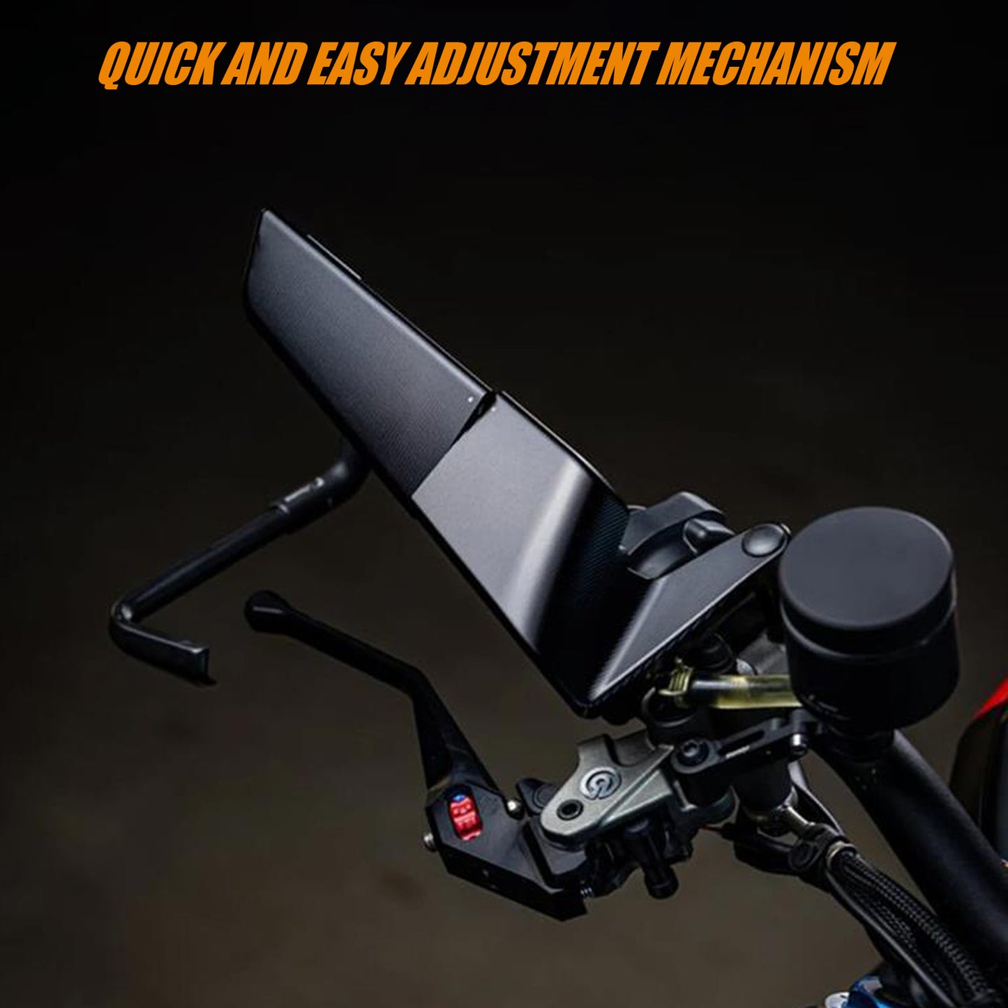 Motorcycle Rear View Mirrors Stealth Mirrors 360° Rotating Compatible With Z400 Z650 Z900 1290 Super Duke R Evo ABS 390 Duke Street Bike