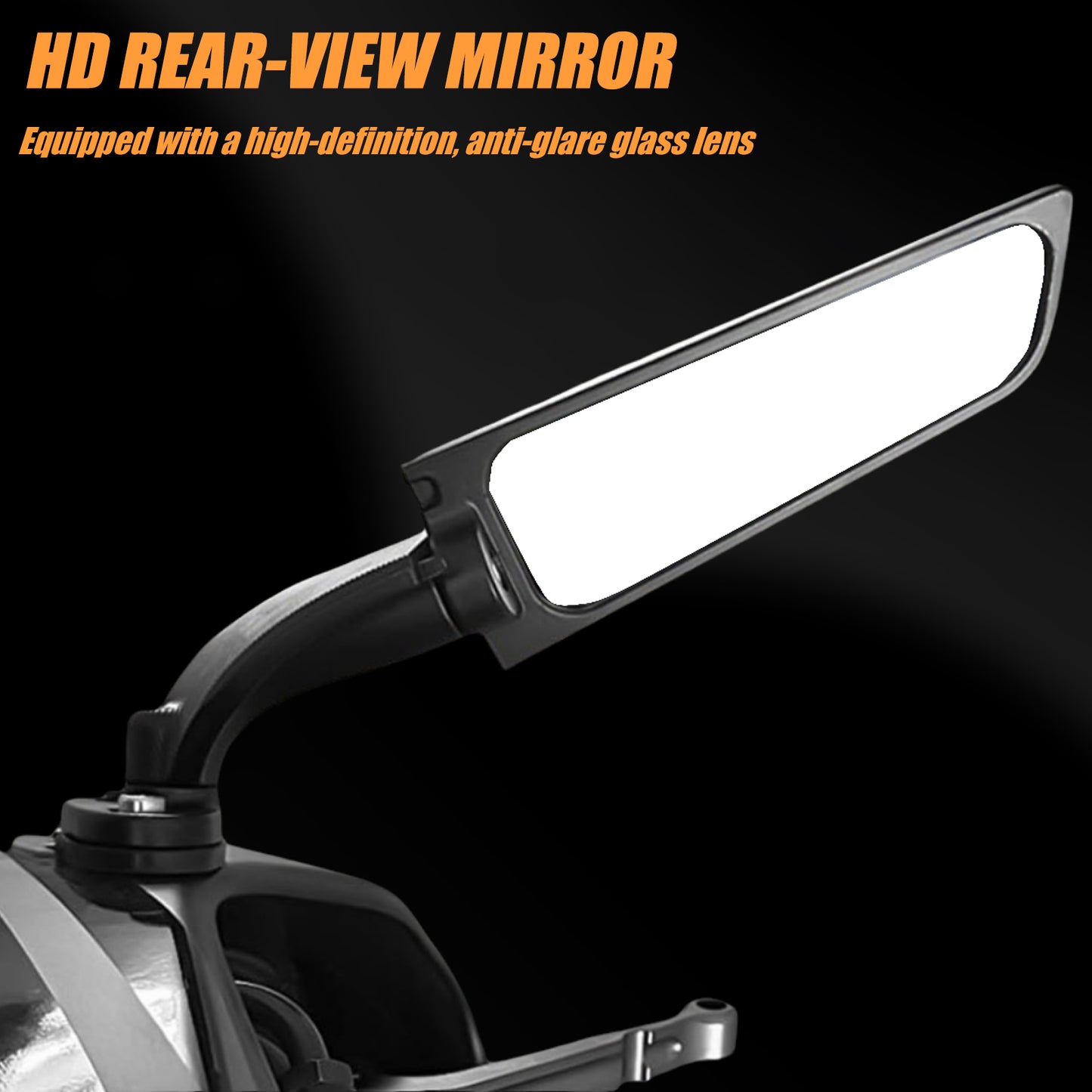Motorcycle Rear View Mirrors LED Turn Signal Stealth Mirrors 360° Rotating Compatible with CBR300R/CBR500R/CBR600RR/CBR1000RR/Ninja 300 400 650/GSXR 600 750