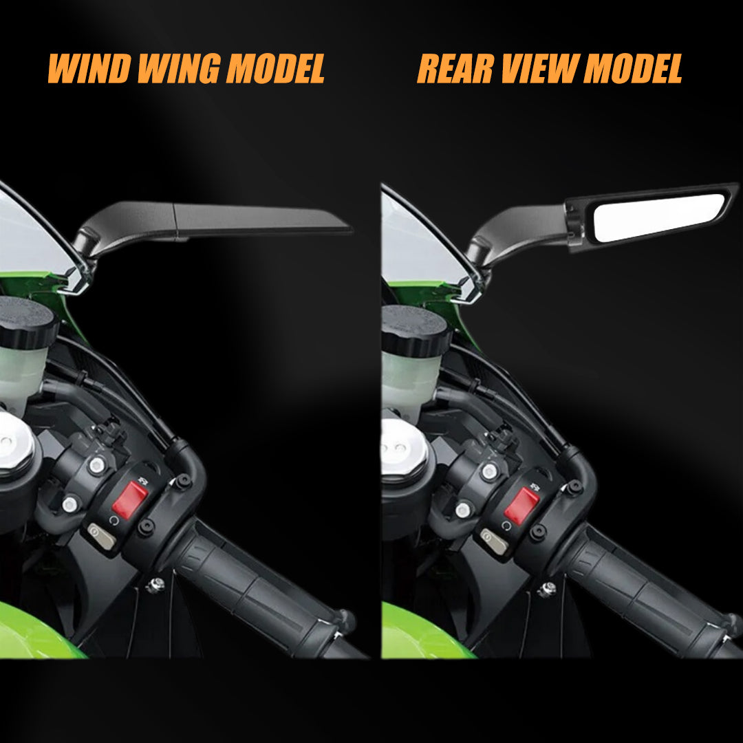 Motorcycle Rear View Mirrors Stealth Mirrors 360° Rotating Compatible with CBR300R/CBR500R/CBR600RR /CBR1000RR/Ninja 300 400 650/GSXR 600 750