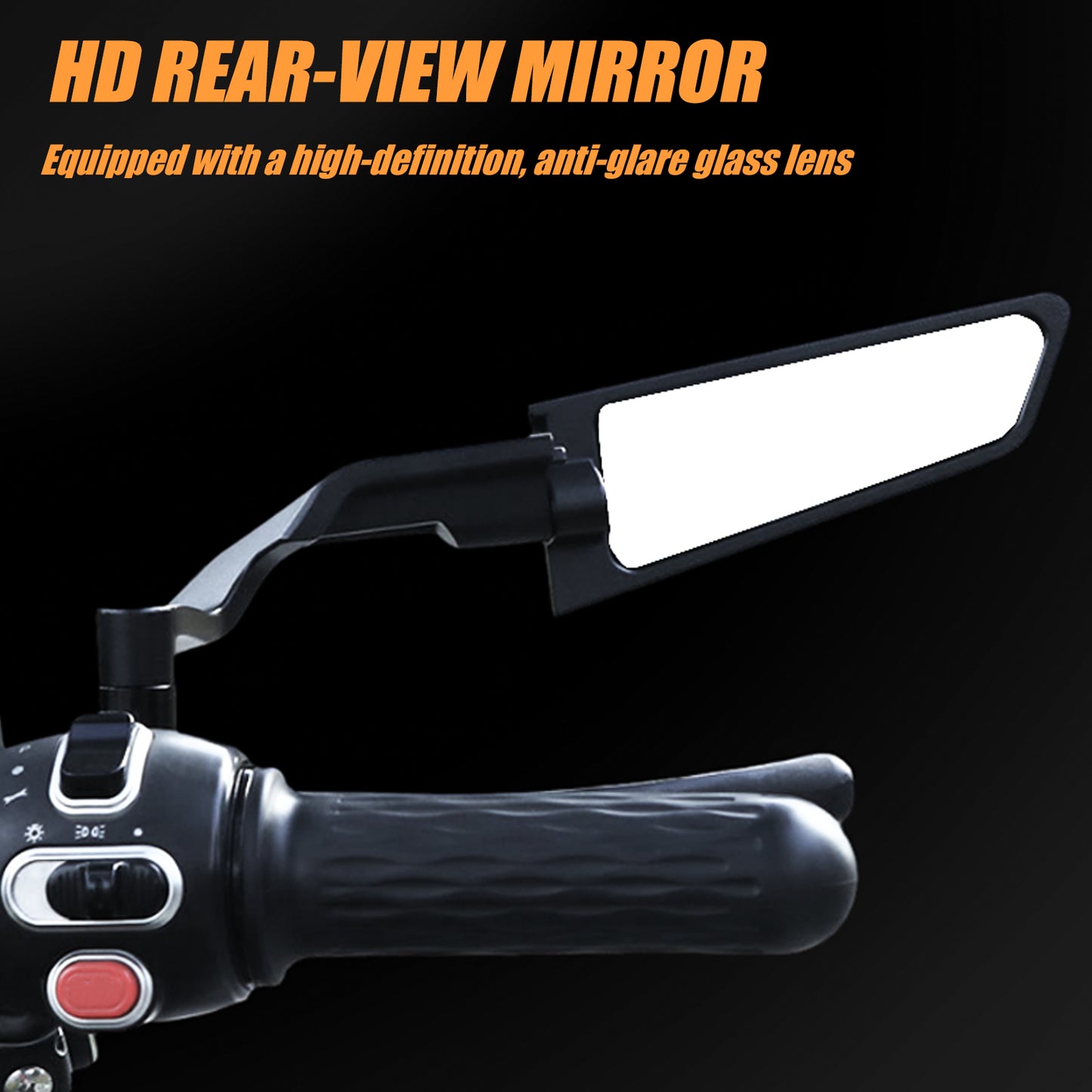 Motorcycle Rear View Mirrors Stealth Mirrors 360° Rotating Compatible With Z400 Z650 Z900 1290 Super Duke R Evo ABS 390 Duke Street Bike