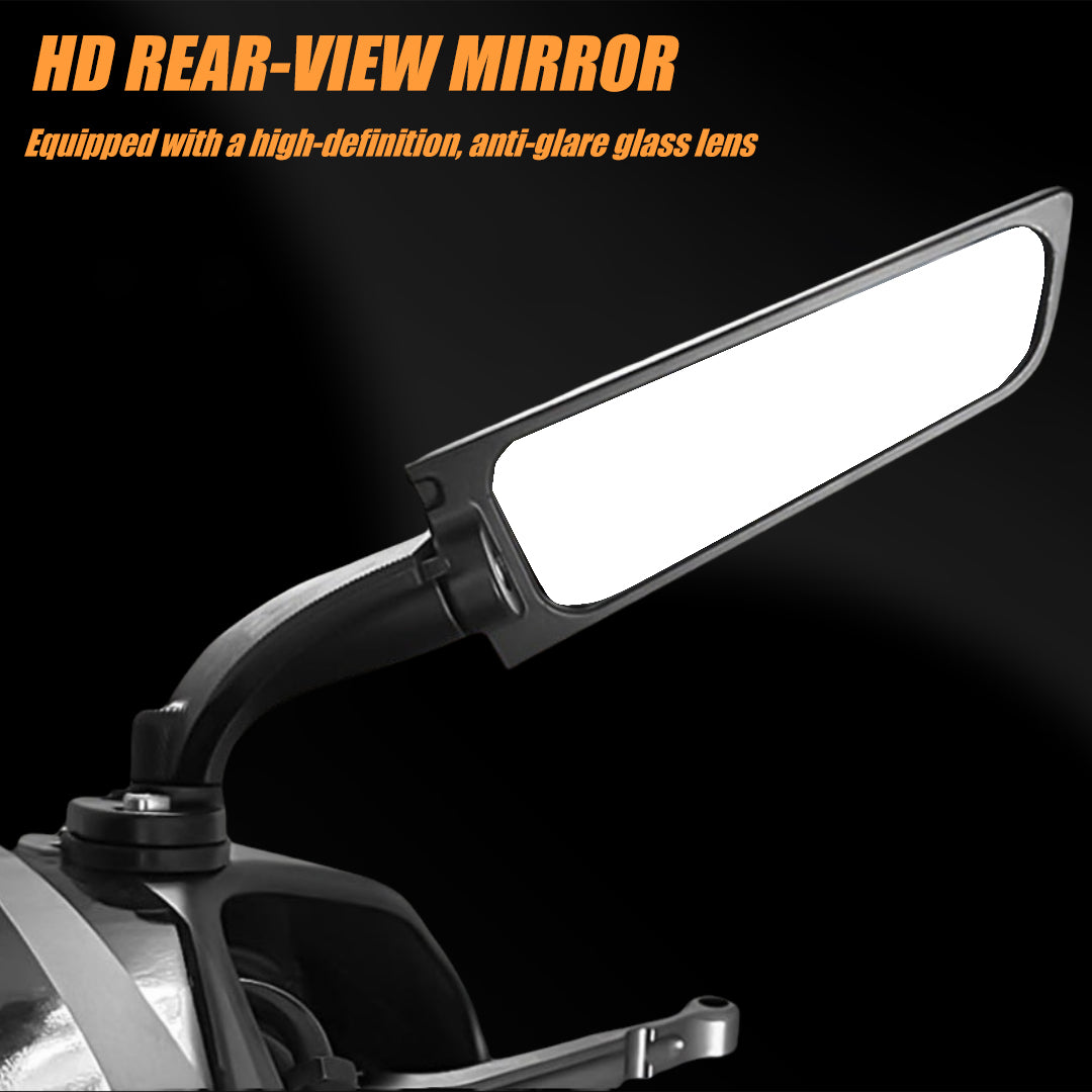 Motorcycle Rear View Mirrors Stealth Mirrors 360° Rotating Compatible with CBR300R/CBR500R/CBR600RR /CBR1000RR/Ninja 300 400 650/GSXR 600 750
