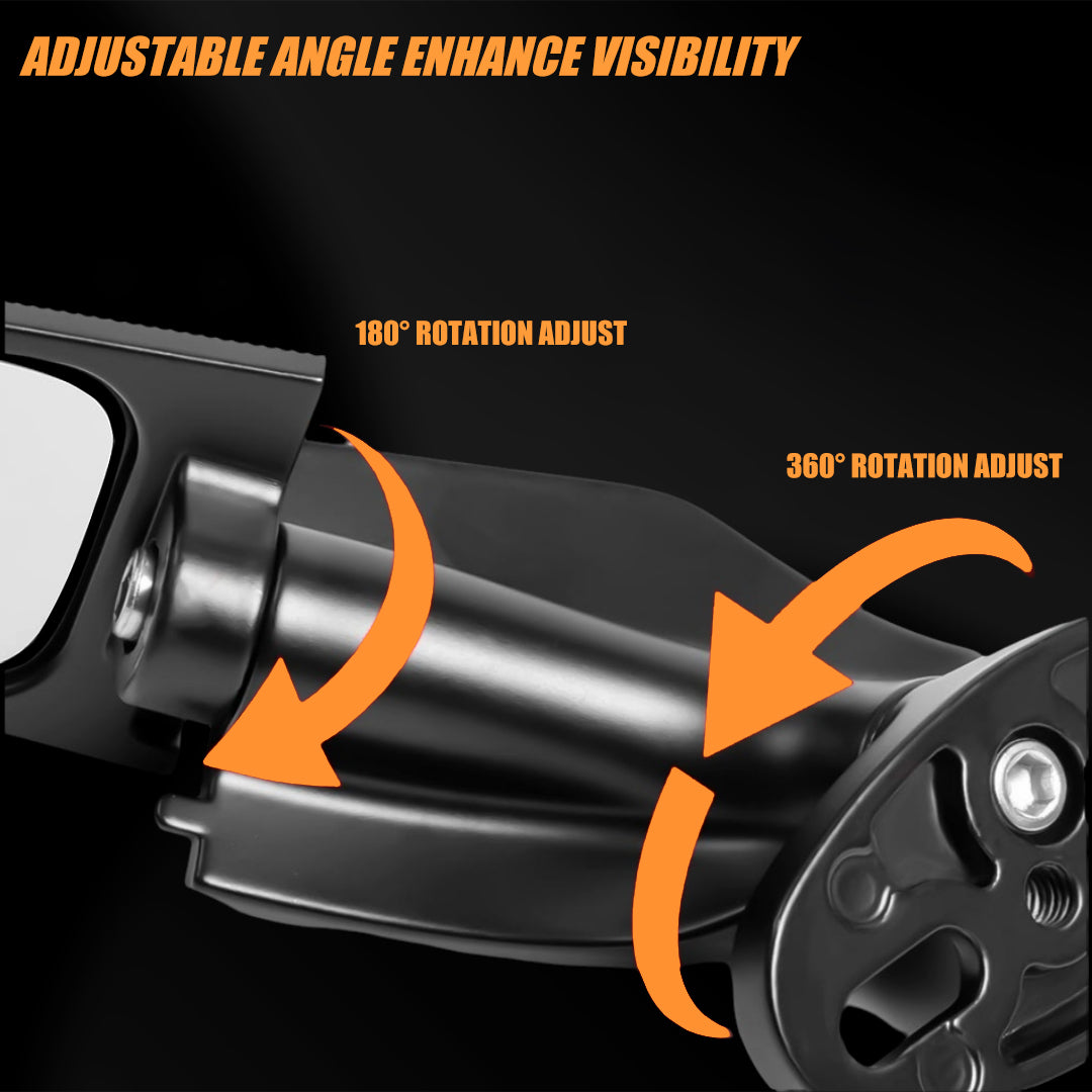 Motorcycle Rear View Mirrors Stealth Mirrors 360° Rotating Compatible with CBR300R/CBR500R/CBR600RR /CBR1000RR/Ninja 300 400 650/GSXR 600 750